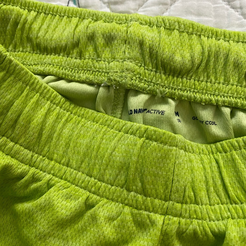 Medium Size Nerf Navy Graphic Tee Medium Lime Green Old Navy Athletic Shorts - Picture 4 of 4